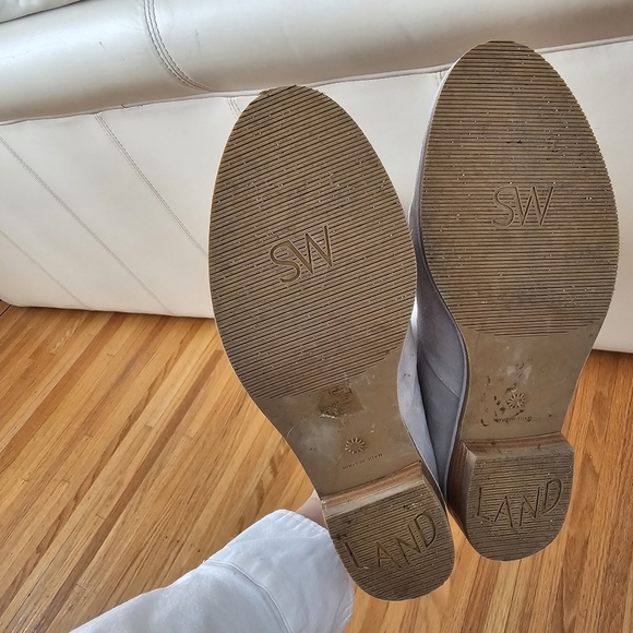 Stuart Weitzman Light Grey Suede Boots - Picture 11 of 15